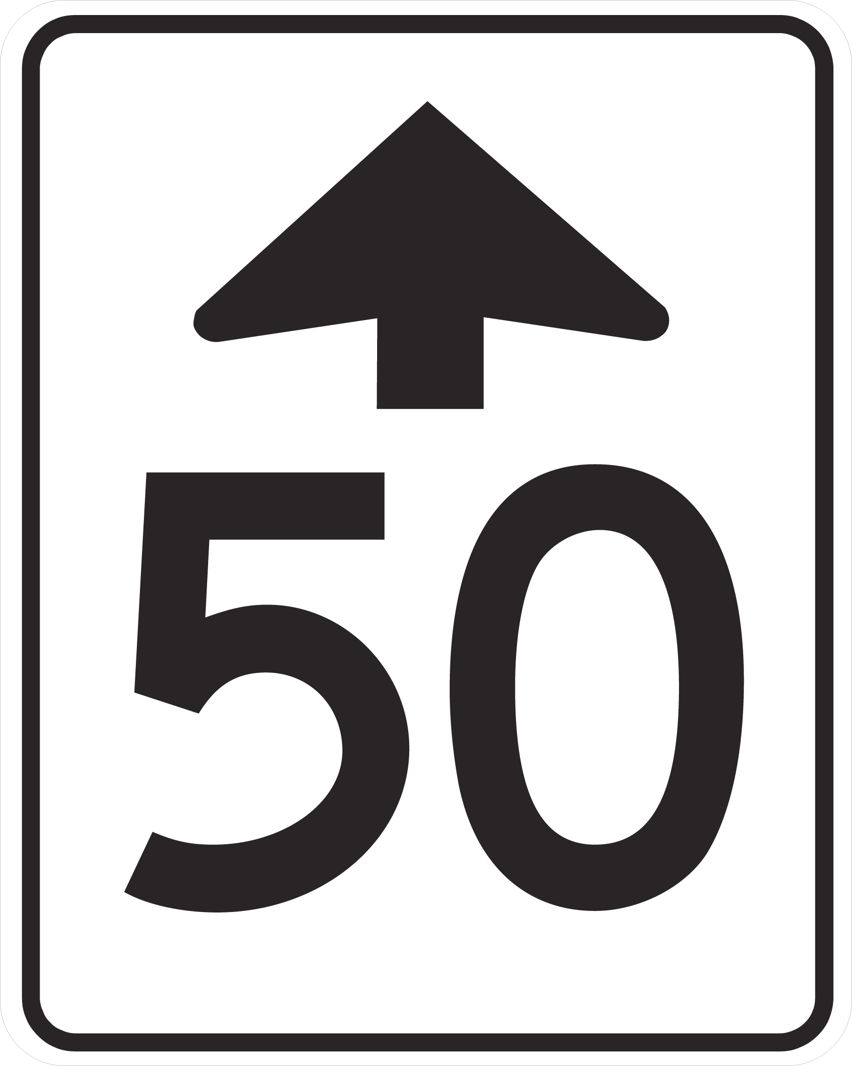 Regulatory Sign 60x75